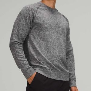 Men's Lululemon Engineered Warmth Long Sleeve Crew - Black/White